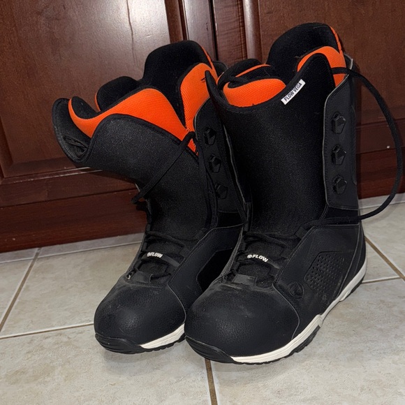 Flow Vega Other - Flow Vega Snowboarding Boots – Black/Orange – Lightly Used